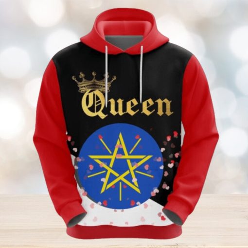Valentines Day Hoodie, Ethiopia Queen Valentine Hoodie