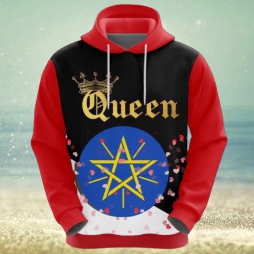 Valentines Day Hoodie, Ethiopia Queen Valentine Hoodie