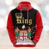 Valentines Day Hoodie Costa Rica Queen Valentine 3D Hoodie