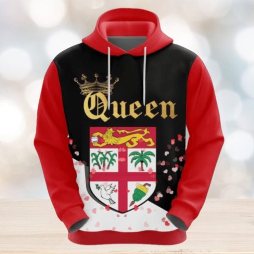 Valentines Day Hoodie Fiji Queen Valentine Hoodie All Over Print