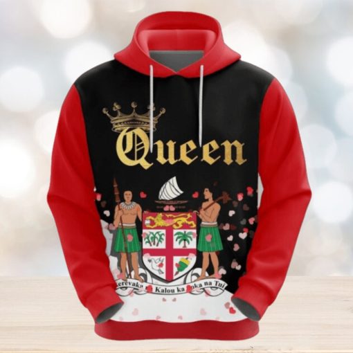 Valentines Day Hoodie Fiji Queen Valentine Hoodie