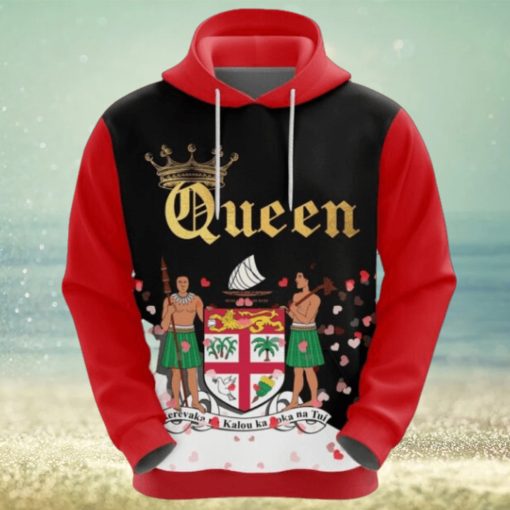Valentines Day Hoodie Fiji Queen Valentine Hoodie