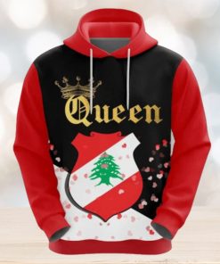 Valentines Day Hoodie Lebanon Queen Valentine 3D Hoodie