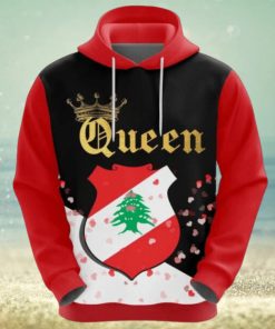 Valentines Day Hoodie Lebanon Queen Valentine 3D Hoodie