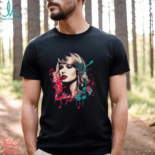 Valentines Swiftie Sweatshirt With Retro Style Portrait Painting Eras Concert T Shirt