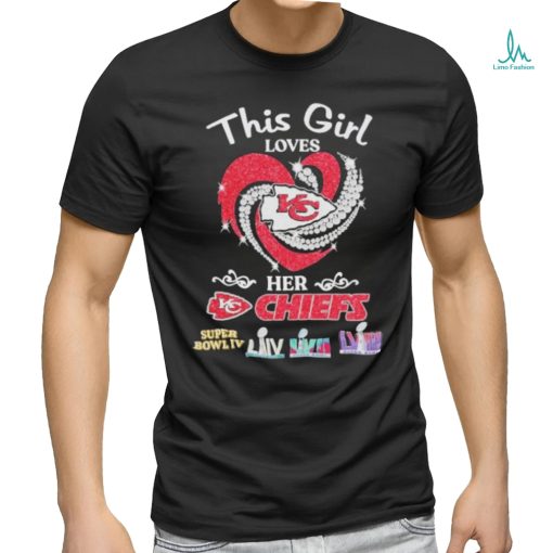 Valentines This Girl Loves Her Chiefs Super Bowl IV Travis Kelce Love Taylor shirt
