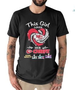Valentines This Girl Loves Her Chiefs Super Bowl IV Travis Kelce Love Taylor shirt