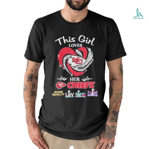 Valentines This Girl Loves Her Chiefs Super Bowl IV Travis Kelce Love Taylor shirt