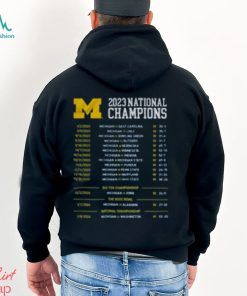 Valiant University of Michigan Football Michigan Beat Everybody 2023 National Champions Shirt