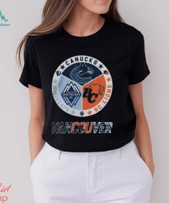 Vancouver Sports Teams Canucks x BC Lions and Whitecaps FC Logo 2023 T Shirt