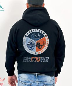Vancouver Sports Teams Canucks x BC Lions and Whitecaps FC Logo 2023 T Shirt