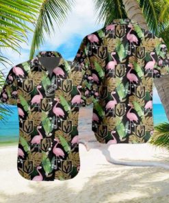 Vegas Golden Knights NHL Hawaiian Shirt Flamingo Pattern Beach Vacation Gift