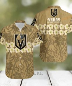 Vegas Golden Knights NHL Hawaiian Shirt Flower Pattern Beach Gift For Dad