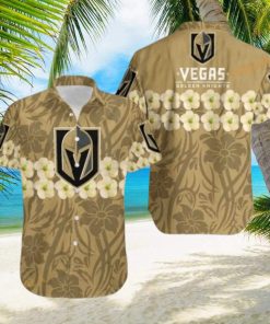 Vegas Golden Knights NHL Hawaiian Shirt Flower Pattern Beach Gift For Dad