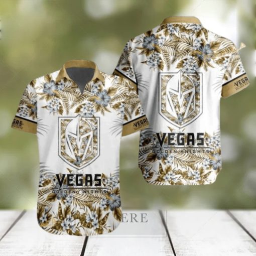 Vegas Golden Knights NHL Hawaiian Shirt Flower Pattern Hockey Fans Gift