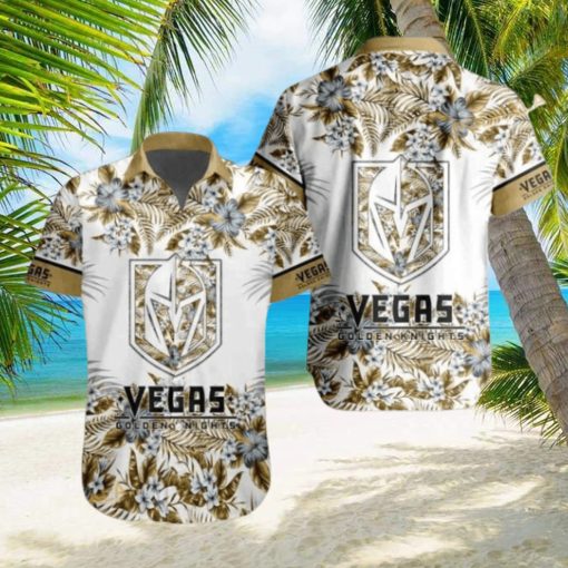 Vegas Golden Knights NHL Hawaiian Shirt Flower Pattern Hockey Fans Gift