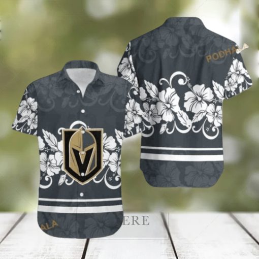 Vegas Golden Knights NHL Hawaiian Shirt Hibiscus Pattern Hockey Fans Gift