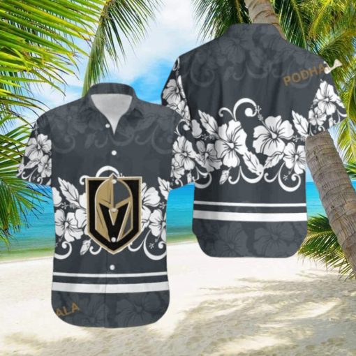 Vegas Golden Knights NHL Hawaiian Shirt Hibiscus Pattern Hockey Fans Gift