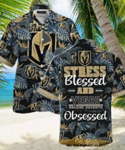 Vegas Golden Knights NHL Hawaiian Shirt Stress Blessed Obsessed