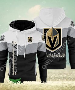 Vegas Golden Knights NHL Hockey Black White Printed Hoodie