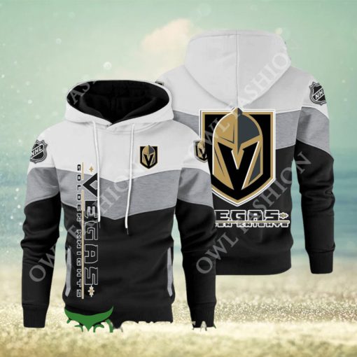 Vegas Golden Knights NHL Hockey Black White Printed Hoodie