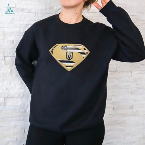 Vegas Golden Knights Superman logo shirt