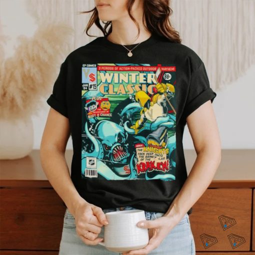 Vegas Golden Knights vs Seattle Kraken NHL Winter Classic 2024 comics shirt