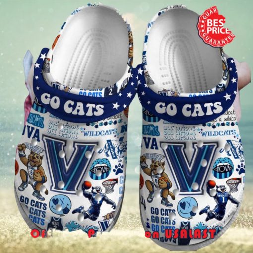 Villanova Wildcats Go Cats All Wright Crocs Clog Shoes