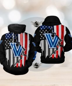 Villanova Wildcats NCAA US Flag 3D Printed Hoodie