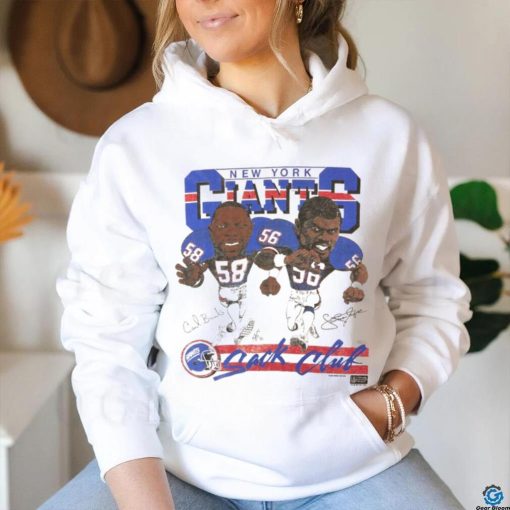Vintage 1987 NFL New York Giants ‘Sack Club’ Carl Banks Lawrence Taylor Caricature T Shirt