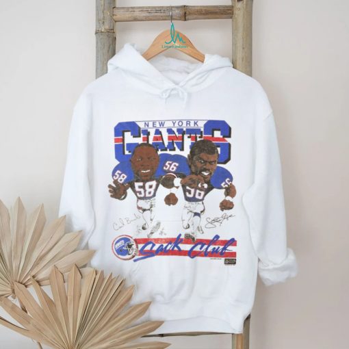 Vintage 1987 NFL New York Giants ‘Sack Club’ Carl Banks Lawrence Taylor Caricature T Shirt