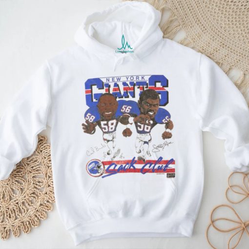 Vintage 1987 NFL New York Giants ‘Sack Club’ Carl Banks Lawrence Taylor Caricature T Shirt