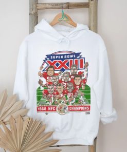 Vintage 1988 nfc Champions San Francisco 49ers Super Bowl XXIII Caricature nfl T Shirt