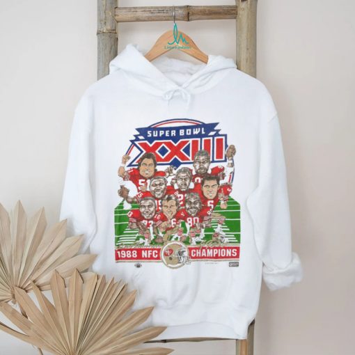 Vintage 1988 nfc Champions San Francisco 49ers Super Bowl XXIII Caricature nfl T Shirt