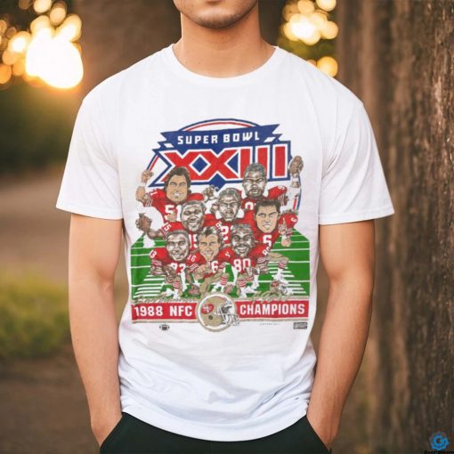 Vintage 1988 nfc Champions San Francisco 49ers Super Bowl XXIII Caricature nfl T Shirt