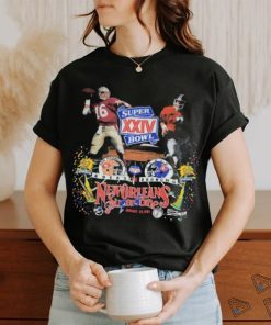 Vintage 1990 Super Bowl 25 NFL single stitch T shirt