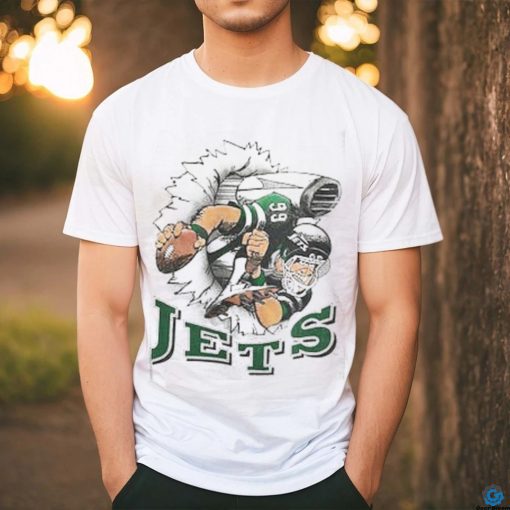 Vintage 1993 Nutmeg New York jets breakthrough t shirt