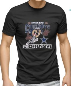 Vintage 1993 Warner Bros Taz Very Offensive NFL Dallas Cowboys T Shirt