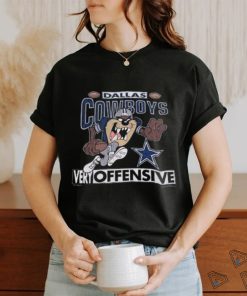 Vintage 1993 Warner Bros Taz Very Offensive NFL Dallas Cowboys T Shirt