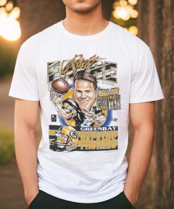 Vintage 1995 NFL Brett Favre Green Bay Packers Caricature Graphic T Shirt