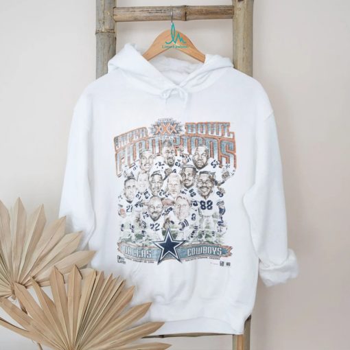 Vintage 1995 Super Bowl Champions Dallas Cowboys Caricature t shirt