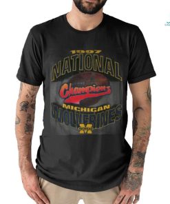 Vintage 1997 Michigan Wolverines NCAA Football National Champions T Shirt