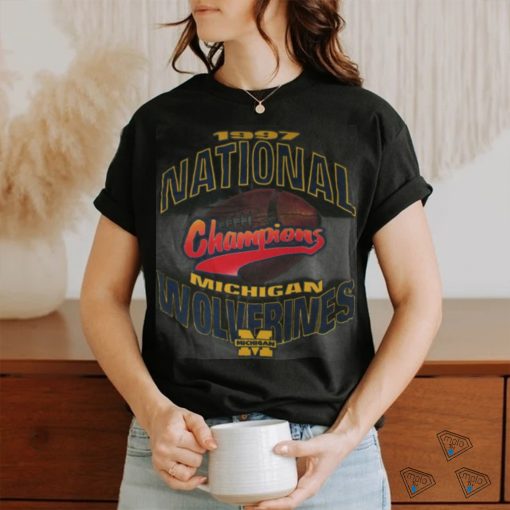 Vintage 1997 Michigan Wolverines NCAA Football National Champions T Shirt