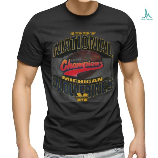Vintage 1997 Michigan Wolverines NCAA Football National Champions T Shirt