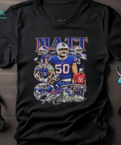 Vintage 90s Bootleg Matt Milano T Shirt Buffalo Bills Football Shirt