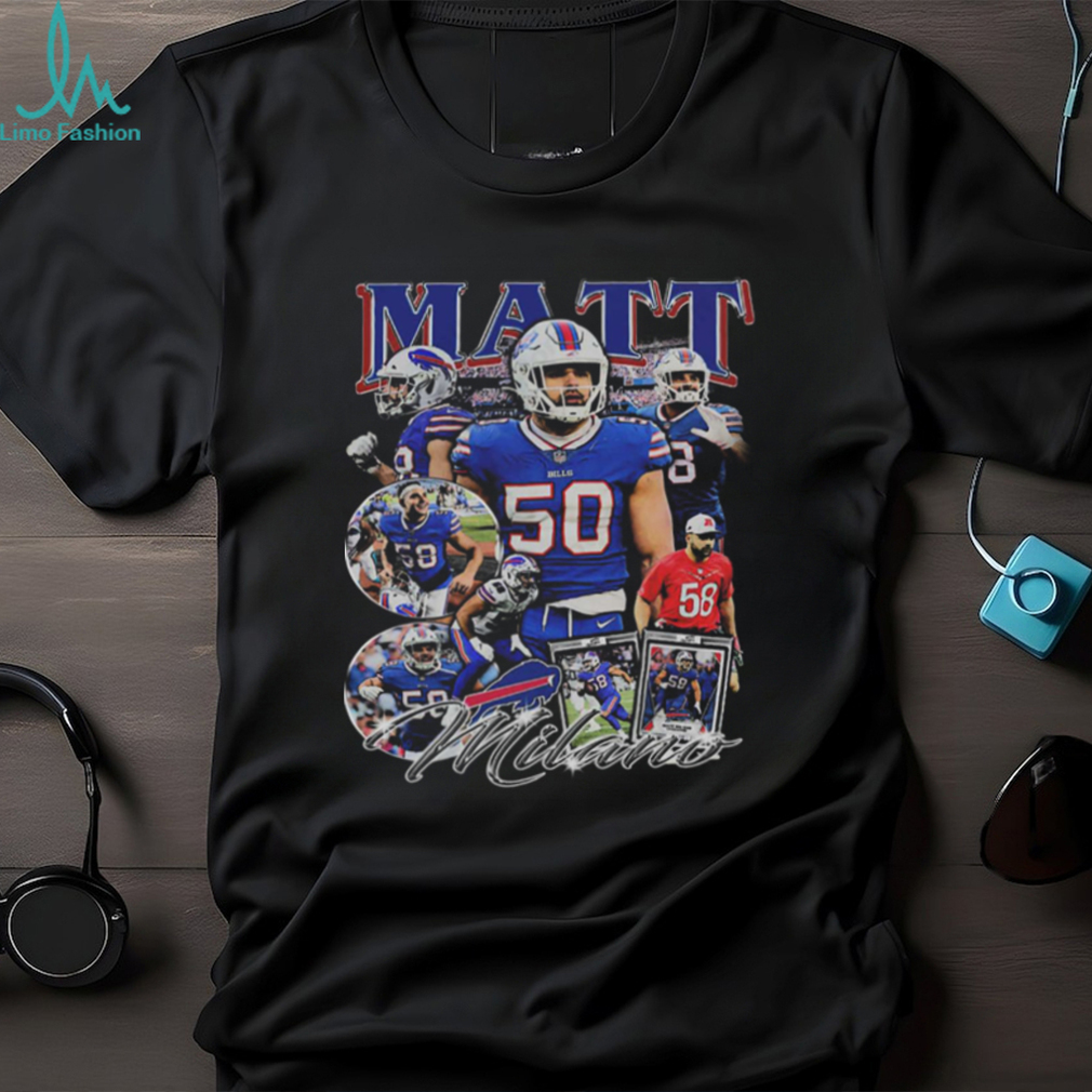 Vintage 90s Bootleg Matt Milano T Shirt Buffalo Bills Football Shirt Vintage 90s Bootleg Matt Milano T Shirt Buffalo Bills Football Shirt