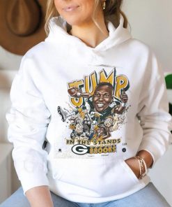 Vintage 90s NFL Green Bay Packers Robert Brooks Caricature “Lambeau Leap” Graphic TShirt