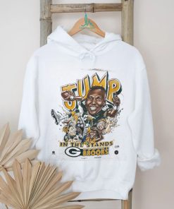 Vintage 90s NFL Green Bay Packers Robert Brooks Caricature “Lambeau Leap” Graphic TShirt
