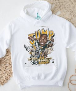 Vintage 90s NFL Green Bay Packers Robert Brooks Caricature “Lambeau Leap” Graphic TShirt