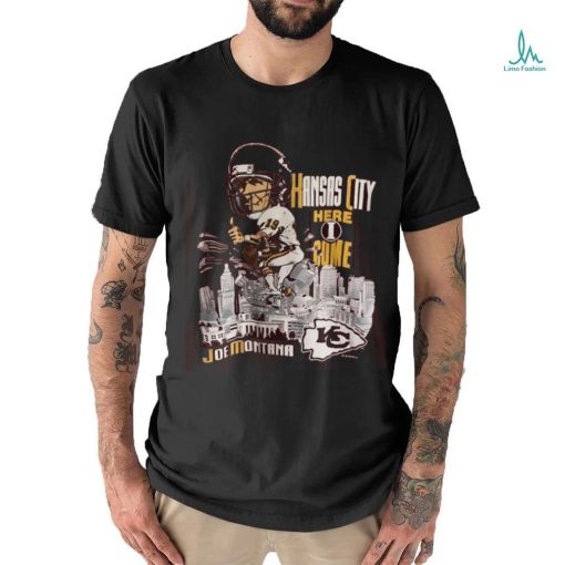 Vintage 90s NFL Salem Joe Montana Kansas City Chiefs Caricature Shirt